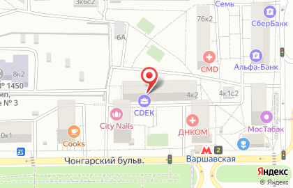 Служба доставки и логистики Сдэк на Чонгарском бульваре на карте