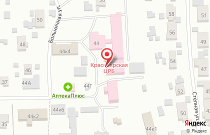 Красноярская центральная районная больница на Больничной улице на карте