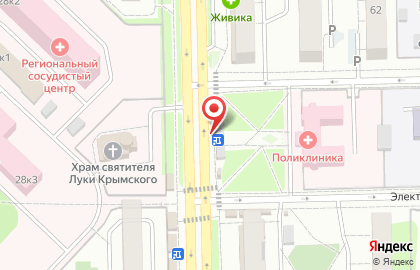 Продуктовый киоск в Металлургическом районе на карте