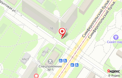 Каскад на Фруктовой улице на карте