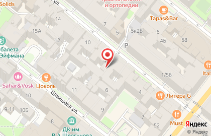 Продуктовый магазин на Гатчинской, 8 на карте