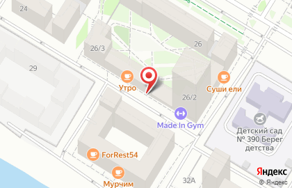 Служба доставки суши и вок-еды в коробочках Chef Lunch в Октябрьском районе на карте