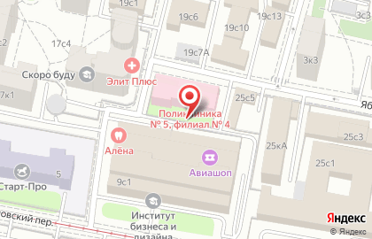 Центрального АО на Комсомольской в Протопоповском переулке на карте