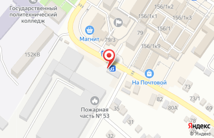 Магазин мясной продукции Индейка на Почтовой улице на карте