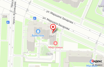 Продуктовый магазин Мини-маркет в Красносельском районе на карте