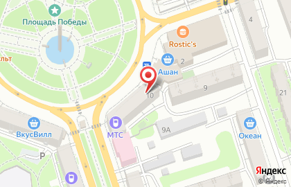 Ювелирный магазин Ресса на площади Победы на карте