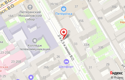 Паладин Инвест в Василеостровском районе на карте
