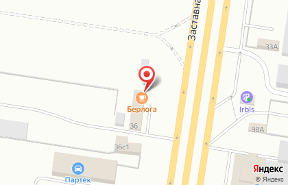 Кафе-бар Берлога в Автозаводском районе на карте