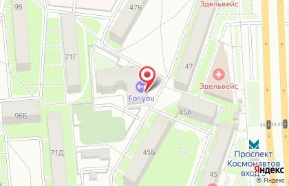 Автомат по продаже питьевой воды Природный стандарт на проспекте Космонавтов на карте