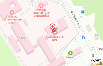 Ленинградское Областное Бюро Судебно-медицинской Экспертизы, Всеволожское Отделение на карте