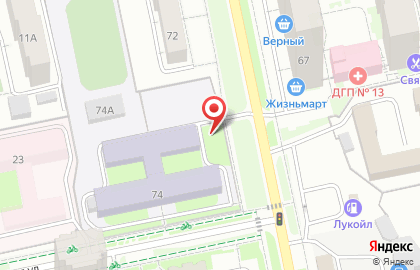 Уральский медведь на Комсомольской на карте