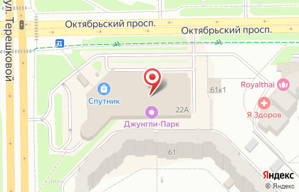 Супермаркет цифровой техники и бытовой электроники DNS на улице Терешковой на карте