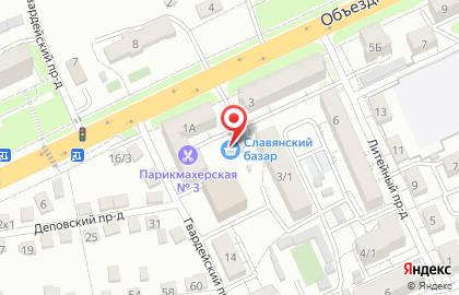 Магазин Славянский Базар на Объездной улице на карте