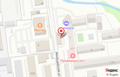 ЖЭУ №6 на Милицейской улице на карте