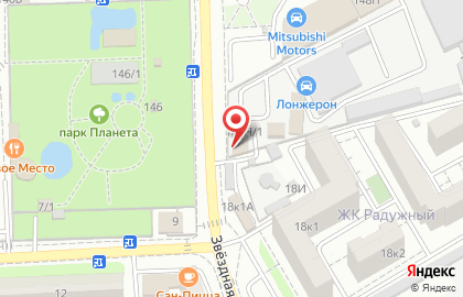 Шиномонтажная мастерская на улице Николая Островского на карте