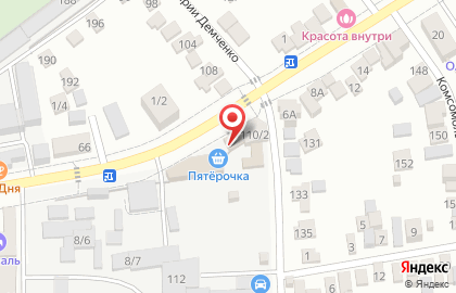 Мясной магазин на улице Крупской на карте
