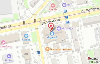 Мясной магазин в Барнауле на карте