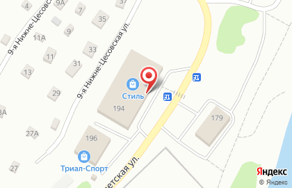 ТЦ Стиль на Советской улице на карте