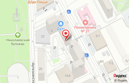 Частный детский сад Ладушки в Карасунском районе на карте