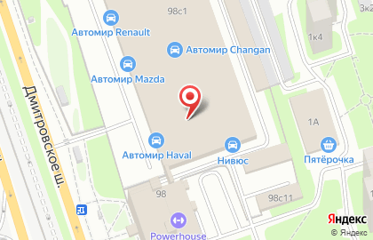 Дилерский центр Suzuki Автомир на Дмитровском шоссе на карте