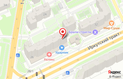 Частный детский сад Филиппок на Иркутском тракте на карте