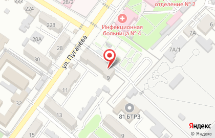 Супермаркет Кредо на Пугачева на карте