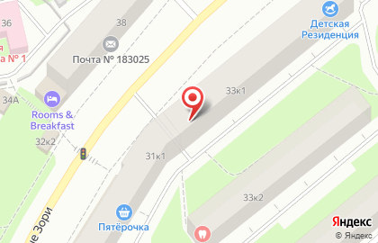 Магазин Модница на улице Полярные Зори на карте