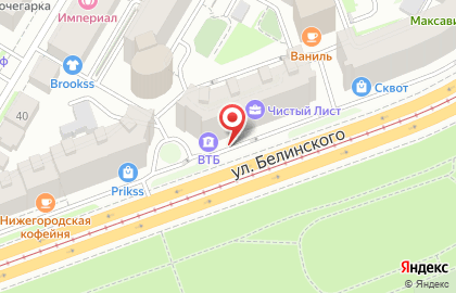 Банкомат Банк Финансовая Корпорация Открытие на улице Белинского, 36 на карте