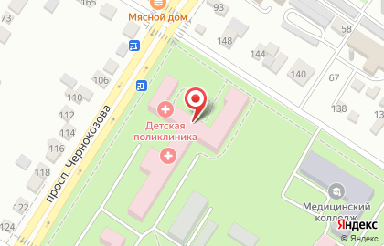 Детская городская больница на улице Шевченко на карте