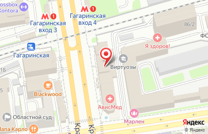 Турбюро Новосибирск на Красном проспекте на карте