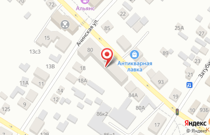 Московский на Октябрьской улице на карте