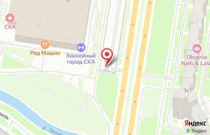 Автостоянка на Российском проспекте, 3а на карте