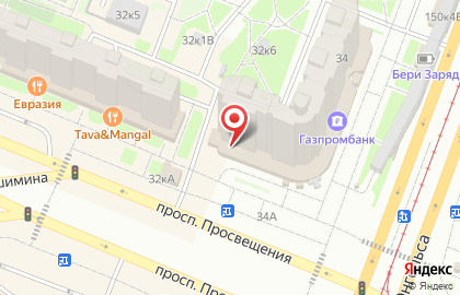 Юридическая консультация № 77 на проспекте Просвещения на карте