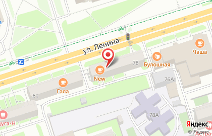 Кафе-бистро Пицца Престо на улице Ленина, 78 на карте