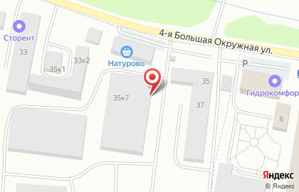 База строительных материалов Москерам на 4-ой Большой Окружной улице на карте