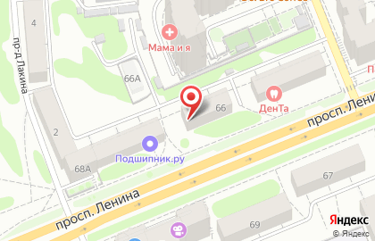 Магазин автотоваров Gm-33 на проспекте Ленина на карте