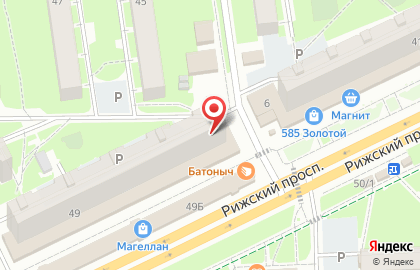 Частная охранная организация Кречет на Рижском проспекте на карте