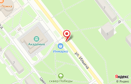 Киоск по продаже печатной продукции в Советском районе на карте