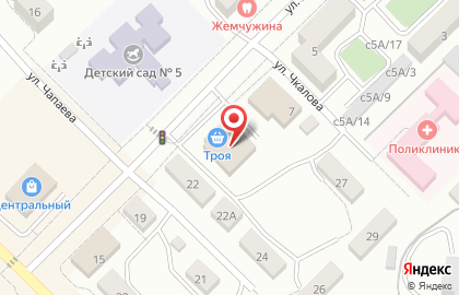 Супермаркет Троя на улице Куйбышева на карте