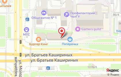 Зоомаркет на улице Братьев Кашириных на карте