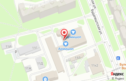 Магазин зоотоваров на Будапештской улице на карте