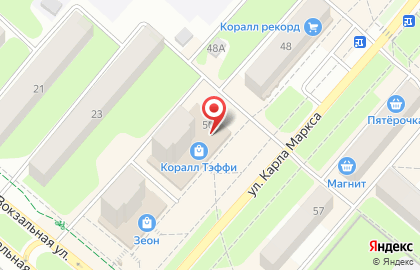 Салон связи МТС на улице Карла Маркса на карте