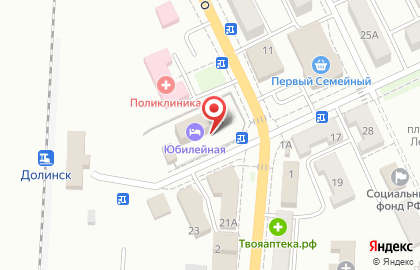 Банкомат Долинск на проспекте Победы на карте