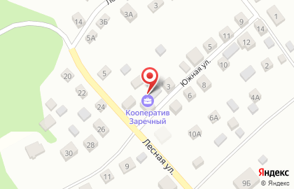 Потребительский садоводческий кооператив Заречный на карте