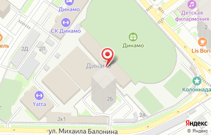 Спортивная секция на Новороссийской улице на карте
