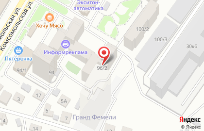 Служба эвакуации Автопомощь в Октябрьском районе на карте