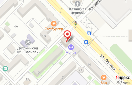 Кабинет массажиста на улице Ленина на карте