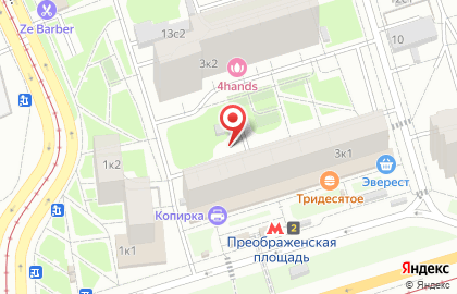 Грузоперевозки Преображенская площадь на карте