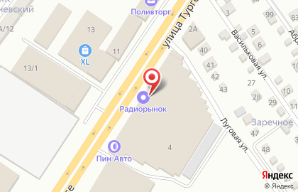 Торгово-сервисный центр Спайдер на ​Тургеневском шоссе на карте