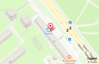 Супермаркет Дикси на метро Удельная на карте